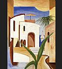 Alfred Gockel Famous Paintings - Streets of Morocco II
